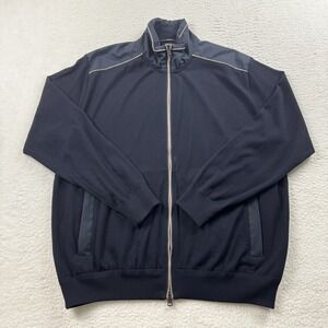 Paul & Shark Yachting Jacket Men's 2XL Black‎ Full Zip Summer Wool Lightweight